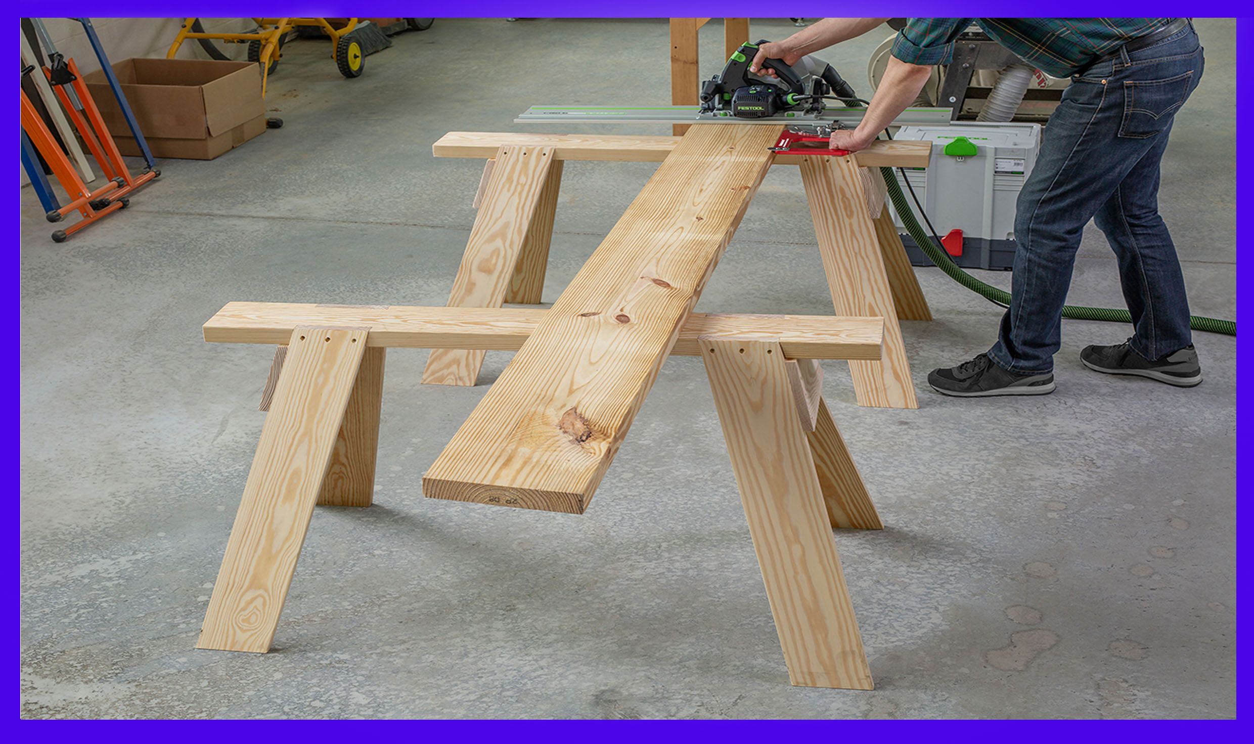 How to use a sawhorse